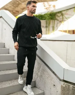 Pull maille épaisse torsadée