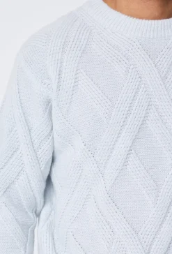 Pull maille épaisse torsadée