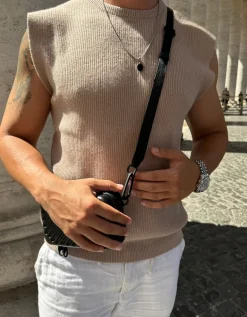 Pull maille sans manches