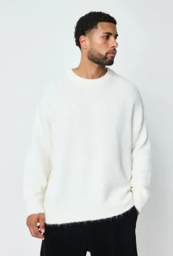 Pull uni à col rond