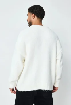 Pull uni à col rond