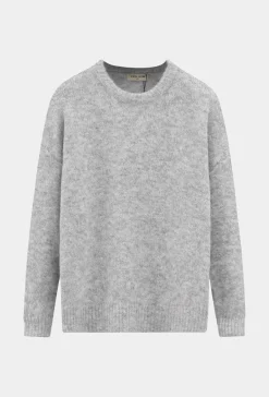 Pull uni à col rond