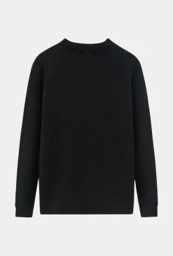 Pull uni à col rond