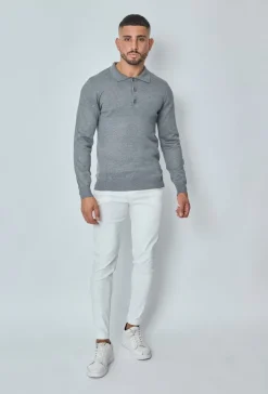 Pull uni en maille