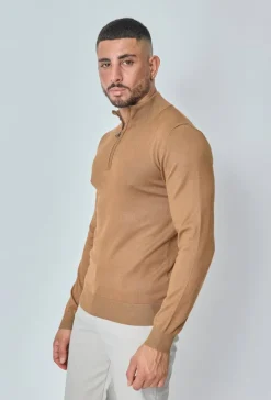 Pull uni en maille