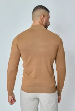Pull uni en maille