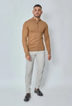 Pull uni en maille