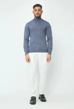 Pull uni en maille