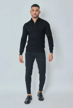 Pull uni en maille
