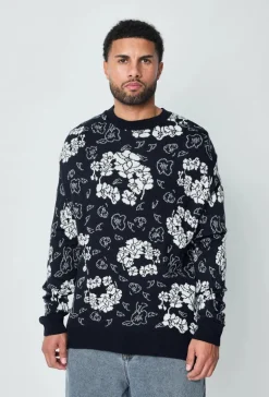 Pull uni imprimer fleur