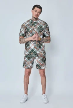 Short à motifs fleuri