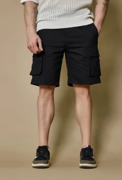 Short cargo droit uni