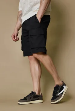 Short cargo droit uni