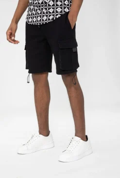Short cargo toile