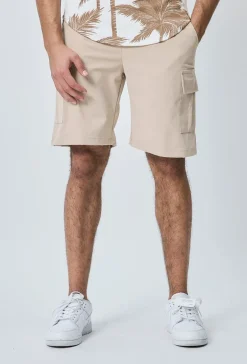 Short cargo toile