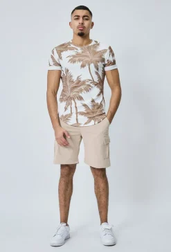 Short cargo toile