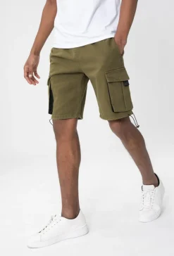 Short cargo toile