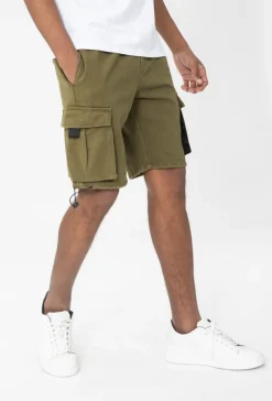 Short cargo toile
