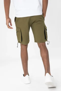 Short cargo toile