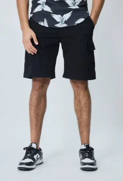 Short cargo toile