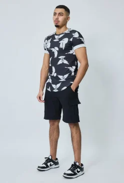 Short cargo toile
