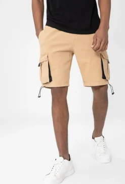 Short cargo toile