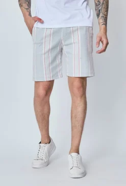 Short chino à carreaux