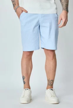 Short chino à carreaux