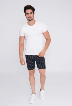 Short chino rayé