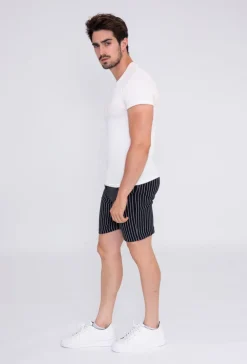 Short chino rayé