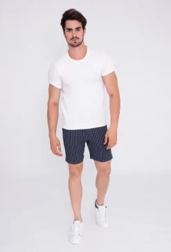 Short chino rayé