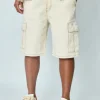 Short en jean oversize cargo