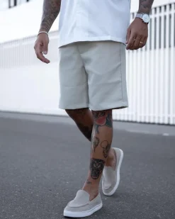 Short habillé toile