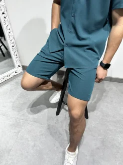 Short habillé toile