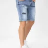 Short jean déchiré