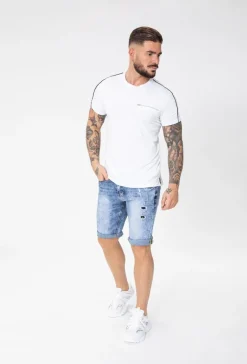 Short jean déchiré