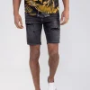 Short jean stretch déchiré