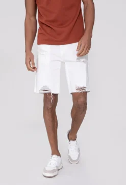 Short jean stretch déchiré