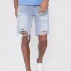 Short jean stretch déchiré