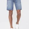 Short jean stretch déchiré