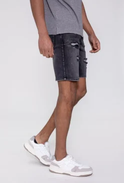 Short jean stretch déchiré