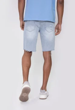 Short jean stretch déchiré