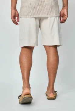 Short léger effet lin