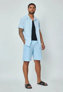 Short léger effet lin