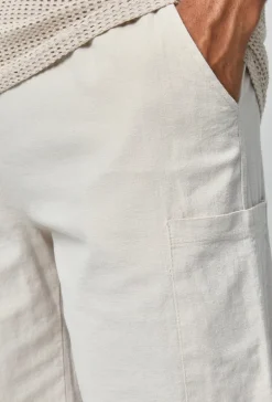 Short léger effet lin