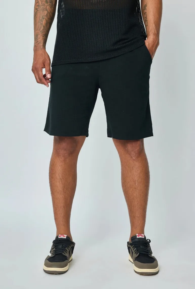 Short léger en viscose effet lin