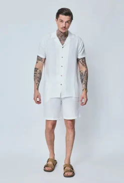 Short léger toile style lin