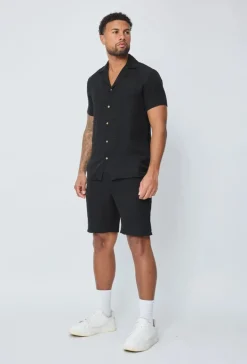 Short léger toile style lin