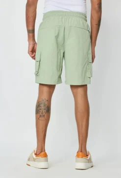 Short uni avec taille élastique