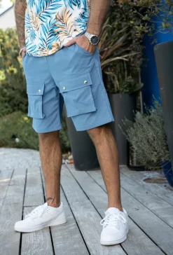 Short uni cargo à poches en sorona